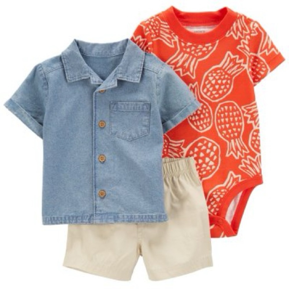 Carter’s 3 Piece Set Outfit Baby Boy 3M NEW